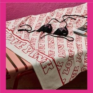 Victoria's Secret Love PINK Large Soft Cozy Terry Cloth Beach Pool Bath Towel